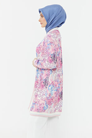 SETRMS PEMBE Ribanalı Desenli Kimono Kap 2423123