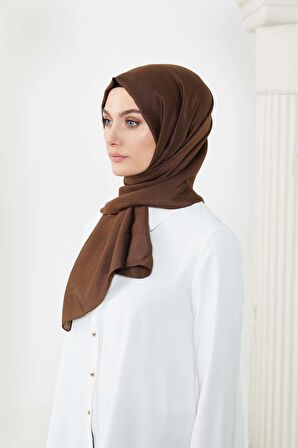 SETRMS KAHVERENGİ Str Desen Modal İpek Şal 242904218