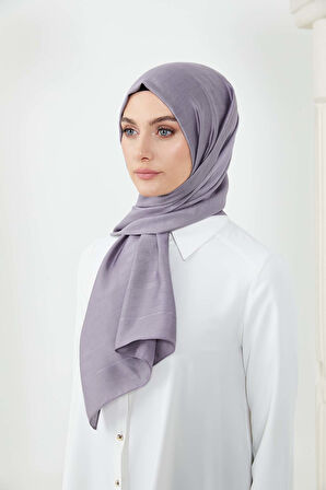 SETRMS AÇIK LİLA Desenli S Motif Modal İpek Şal 242905218