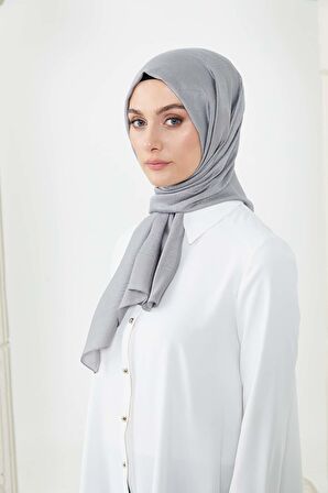 SETRMS GRİ S Desen Modal İpek Şal 242906218