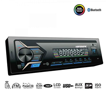 OTO TEYP 4X50W BT/USB/SD/FM/AUX KAMOSONİC KS-MX640