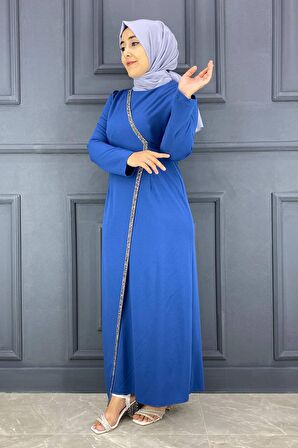 ME ŞERİT TAŞ DETAYLI SCUBA ELBİSE