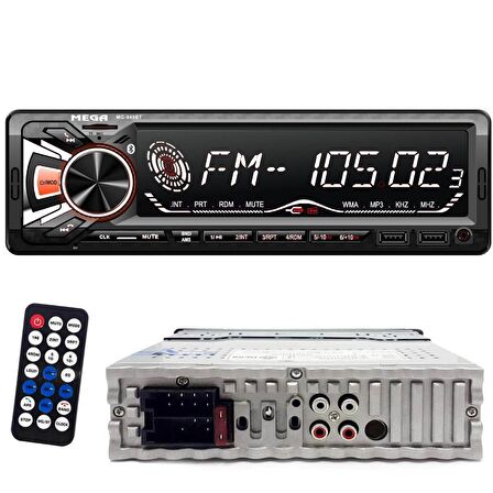 OTO TEYP 4X65W BT/2XUSB/SD/FM/AUX BÜYÜK EKRAN MEGA VM-949