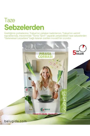 Belu Gurme Serisi Çorba Seti 4 Paket x 60 Gram Pestisit ve Aflatoksin Analizli