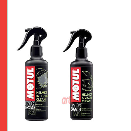 MOTUL KASK BAKIM SETİ M2 KASK İÇİ M1 KASK VE VİZÖR TEMİZLEYİCİ