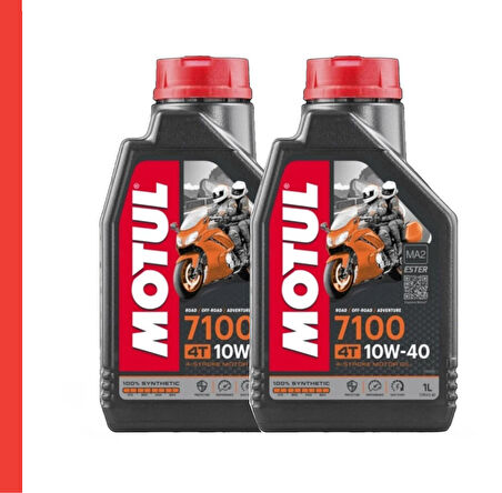 Motul Motosiklet Motor Yağı 7100 10W40 4T 1 L - Performanslı ve Yüksek Kaliteli Yağ 2 Adet