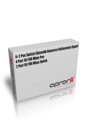 apronx 4 port poe 78w switch 10/100 4 poe + 2 uplink