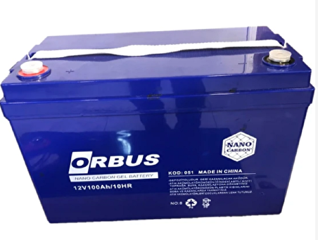 Yeni Seri Orbus Jel Akü 12V 100ah