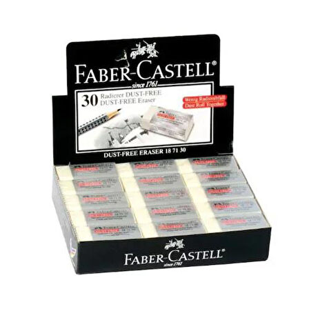 Faber-Castell Dust-Free Silgi (187130) (30 lu) (1 Kutu)