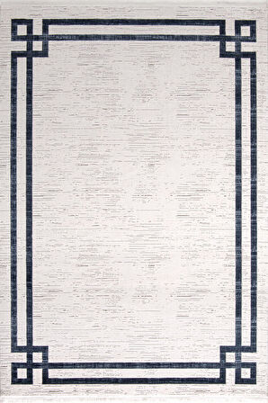 Enti Halı Miras Koleksiyonu Akrilik Saçaklı Halı 6810 Gri-Mavi