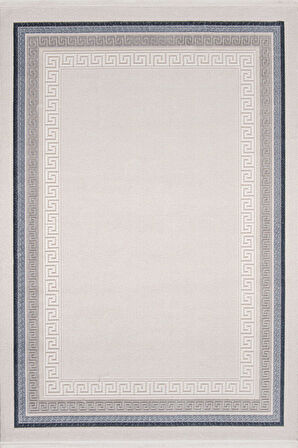 Enti Halı Miras Koleksiyonu Akrilik Saçaklı Halı 6811 Gri-Mavi