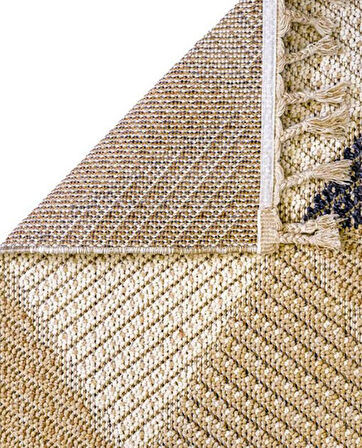 Dekorenti Halı Bukle Koleksiyonu Dekoratif Saçaklı Halı 1405 Sarı