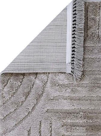 Dekorenti Halı Step Koleksiyonu Dekoratif Saçaklı Halı 2212 Gri