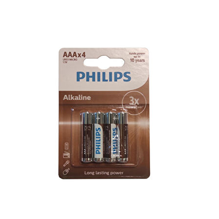 PHİLİPS ALKALİNE AAA PİL 6 PAKET 24 ADET