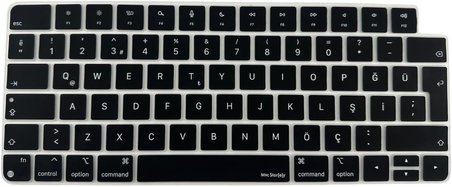 Magic Keyboard 3 ile Uyumlu Klavye Koruyucu A2449 A2450 A3118 A3203, Touch ID uyumlu, Silikon 0.3 mm Ultra İnce, Yıkanabilir, Toz-Sıvı Koruma, Sessiz Yazım Siyah