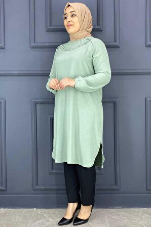 ME KADIN YAKASI FIRFIRLI TESETTÜR TUNİK
