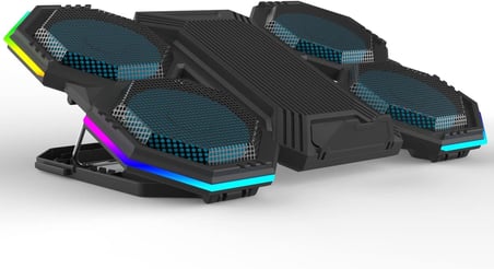 F12-1 Black 2600RPM Yüksek Devirli Fan Gaming Laptop Soğutucu Stand