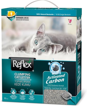 aktif Karbonlu Topaklanan Kedi Kumu, 10 L