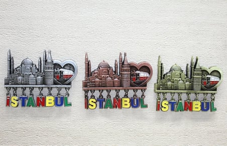 Evimdeyokyok İstanbul Temalı Sarkaçlı Magnet 7 Cm