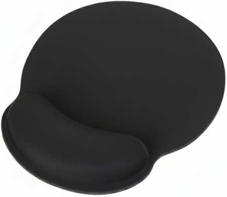 ComfiPad Bilek Destekli Konfor Kaymaz Ergonomik Mouse Pad Siyah Siyah
