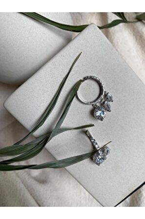 Vip Silver Renk Sallantılı Küpe