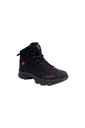 Soğuk Geçirmez Unisex Uzun Outdoor Trekking Bot Ayakkabı SİYAH