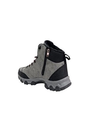 Soğuk Geçirmez Unisex Uzun Outdoor Trekking Bot Ayakkabı GRİ