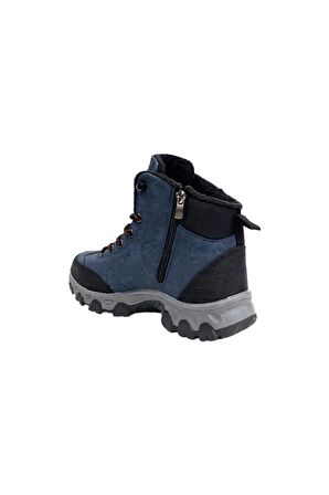 Soğuk Geçirmez Unisex Uzun Outdoor Trekking Bot Ayakkabı LACİVERT