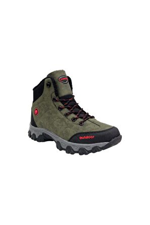 Soğuk Geçirmez Unisex Uzun Outdoor Trekking Bot Ayakkabı HAKİ