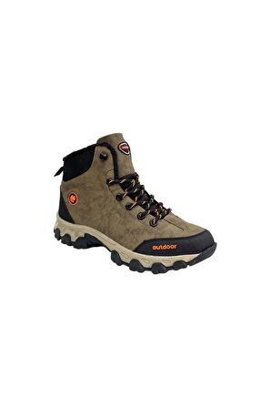 Soğuk Geçirmez Unisex Uzun Outdoor Trekking Bot Ayakkabı VİZON