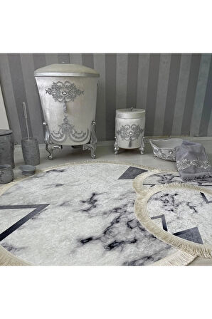 Multi  Kaymaz Taban  3lü Banyo Paspas Takımı  641-00