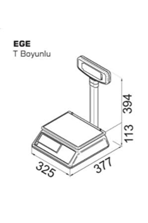 Ege Lcd 30 Kg Boyunlu Onaylı Terazi - Terazi 2 Yıl Garantili