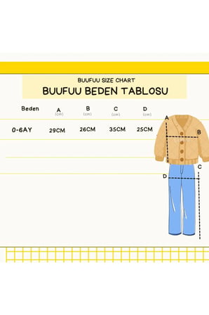Bebek Triko Takım Uzun Kollu 4 Parça Set 0-6 Ay