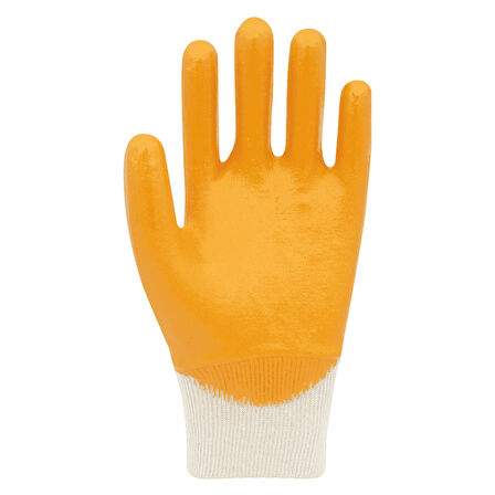 Beybi Kn2 Sarı Lateks Kaplı İş Eldiveni - 12’Li Paket | Kaymaz, Esnek Ve Konforlu Koruma