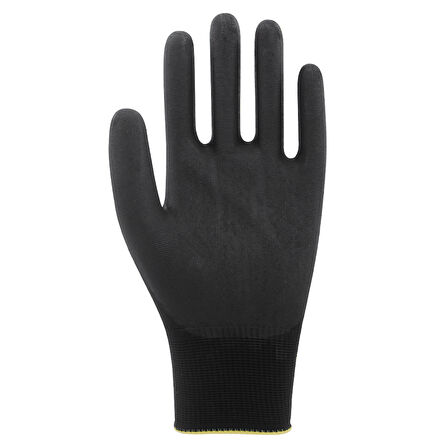 Beybi Pu Touch Siyah İş Eldiveni - 12’Li Paket | Hafif, Esnek Ve Hassas Kavrama