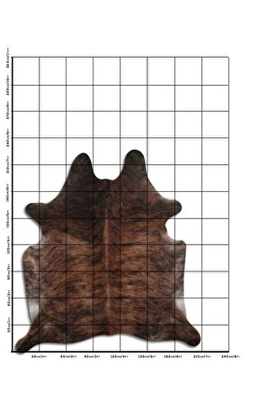 Hakiki Deri Dana Postu Egzotik Kahve 210x210cm