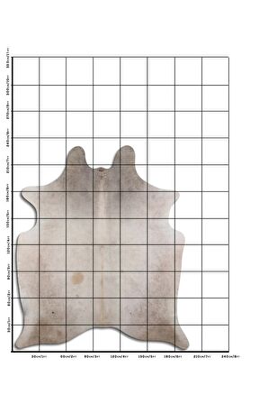 Hakiki Deri Dana Postu Gri ve Tonları 190 x 220 cm