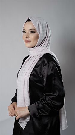 Vizon Desenli Şal Şifon Kumaş Kareli Çizgili 202107_10