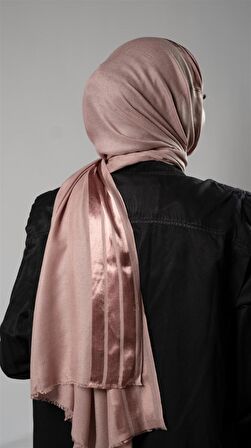 Pudra Şerit Çizgili Şal Viskon Kumaş Bursa Dolama 202109_06