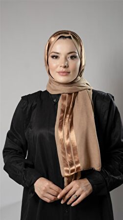 Bej Şerit Çizgili Şal Viskon Kumaş Bursa Dolama 202109_12