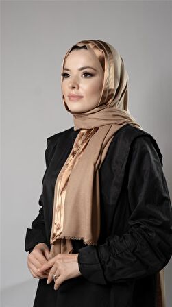 Bej Şerit Çizgili Şal Viskon Kumaş Bursa Dolama 202109_12