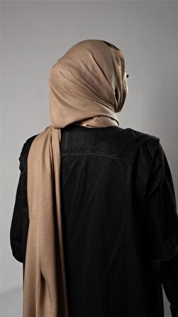 Bej Şerit Çizgili Şal Viskon Kumaş Bursa Dolama 202109_12