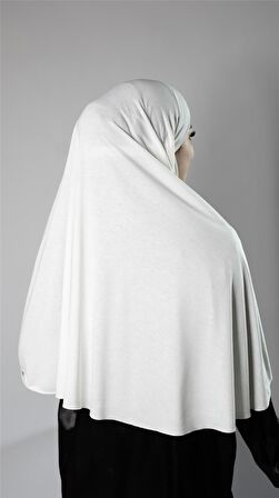 Krem Pratik Hazır Geçmeli Tesettür Eşarp Viskon Arkası Lastikli Peçeli 2112_40