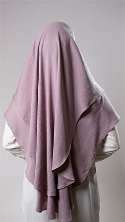 Violet Pratik Hazır Geçmeli Tesettür Eşarp Pamuk Caz Kumaş Çift Katlı Düz Hijab 2303_21