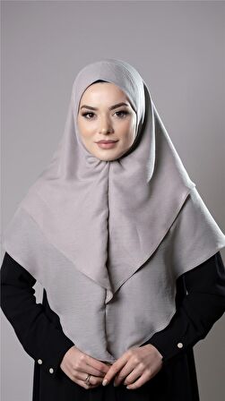 Taş Pratik Hazır Geçmeli Tesettür Eşarp Pamuk Caz Kumaş Çift Katlı Düz Hijab 2303_46