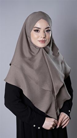 Vizon Pratik Hazır Geçmeli Tesettür Eşarp Pamuk Caz Kumaş Çift Katlı Çapraz Hijab 2304_10