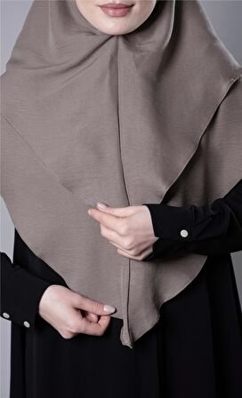 Vizon Pratik Hazır Geçmeli Tesettür Eşarp Pamuk Caz Kumaş Çift Katlı Çapraz Hijab 2304_10