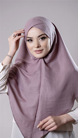 Violet Pratik Hazır Geçmeli Tesettür Eşarp Pamuk Caz Kumaş Tek Katlı Çapraz Hijab 2305_21