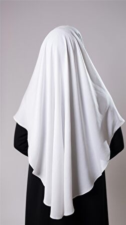 Krem Pratik Hazır Geçmeli Tesettür Eşarp Pamuk Caz Kumaş Tek Katlı Çapraz Hijab 2305_40
