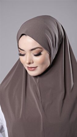 Vizon Pratik Hazır Geçmeli Tesettür Eşarp Sandy Kumaş Düz Hijab 2308_10